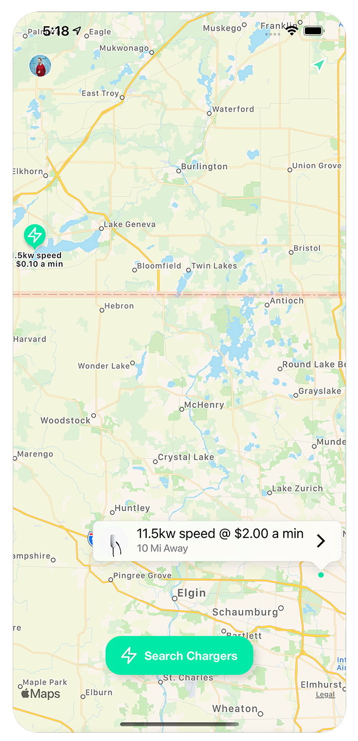 App View of Map